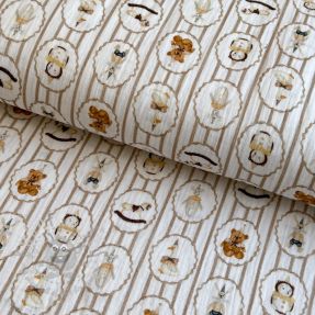 Dvoslojna gaza/muslin Vintage toys design C