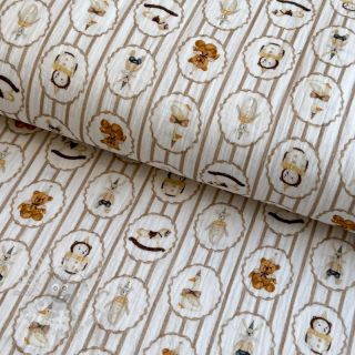 Dvoslojna gaza/muslin Vintage toys design C