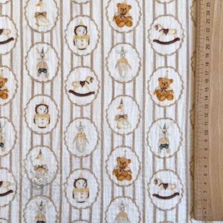 Dvoslojna gaza/muslin Vintage toys design C