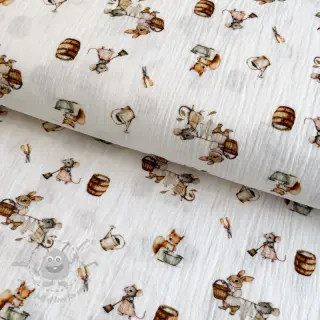 Dvoslojna gaza/muslin Little things design A