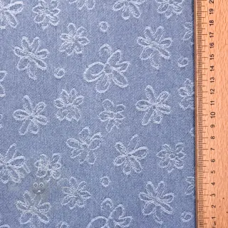 JEANS DENIM JACQUARD Flower light jeans