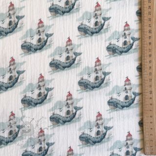 Dvoslojna gaza/muslin Sweeties design A