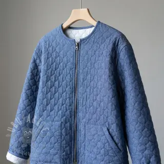 Prešita tkanina JEANS dark blue