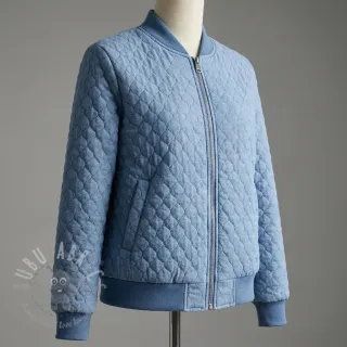 Prešita tkanina JEANS blue
