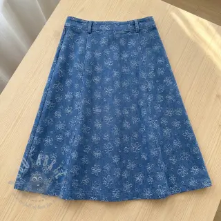 JEANS DENIM JACQUARD Flower dark jeans