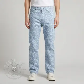 JEANS DENIM Leopard light blue