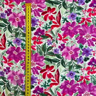 Viskoza RADIANCE Gentle flowers purple digital print