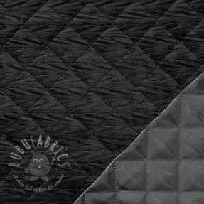 Prešita tkanina VELVET STEPPED black
