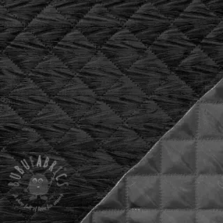 Prešita tkanina VELVET STEPPED black