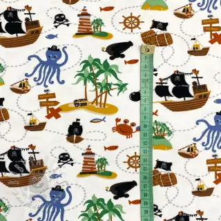 Jersey Pirates island white ORGANIC
