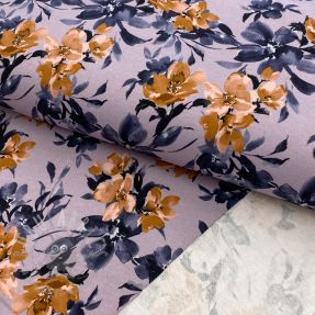 Prevešanka Huge flowers lilac digital print