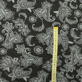 Kosmatena prevešanka Paisley anthracite melange