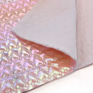 Prešita tkanina Fancy hearts pink