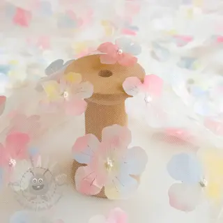 Til RETRO Flowers light blue