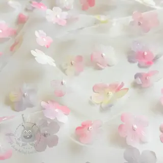 Til RETRO Flowers light pink