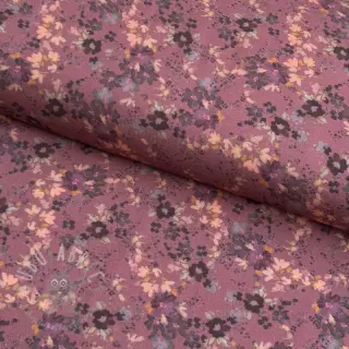 Viskoza ROSELLA STRETCH Tossed flowers rosewood digital print