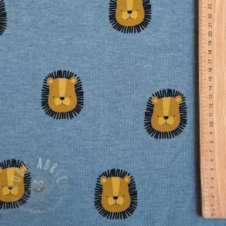 Kosmatena prevešanka Lions smoke blue melange