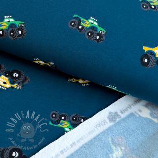 Kosmatena prevešanka SOFT Monstertruck indigo