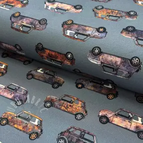 Dekorativno blago Cars blue shadow digital print