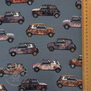 Dekorativno blago Cars blue shadow digital print