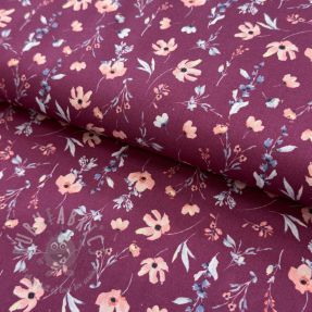 Bombažna tkanina Flowers berry digital print