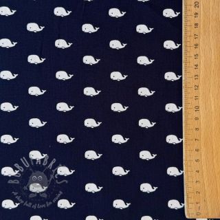 Bombažna tkanina Marine navy