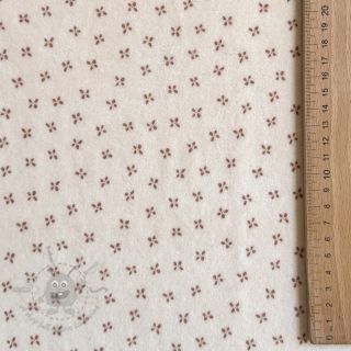 Dojenčki pliš Small flowers light salmon