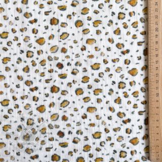 Dvoslojna gaza/muslin Skin white digital print