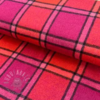 Blago za ženski kostim BRUSHED Check cerise