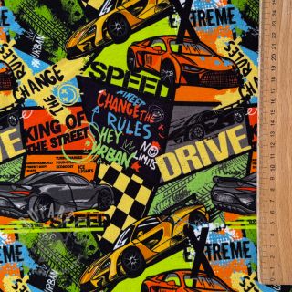 Jersey Fast cars multi digital print