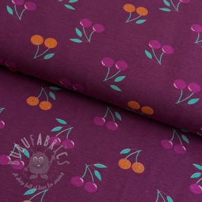 Jersey GLITTER Cherries berry