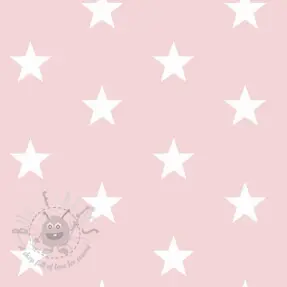 Bombažna tkanina Stars light rose