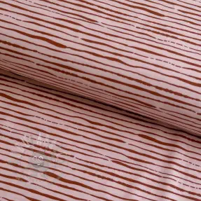 Jersey Stripes light salmon ORGANIC