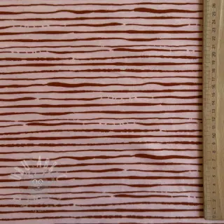 Jersey Stripes light salmon ORGANIC