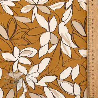 Prevešanka Big flowers ochre digital print