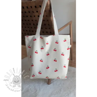Dekorativno blago Linenlook Cherries natural