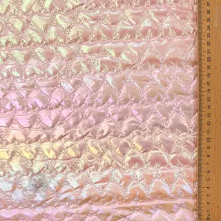 Prešita tkanina Fancy hearts light pink