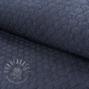 Prešita tkanina JEANS marine