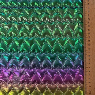 Prešita tkanina Fancy hearts multi