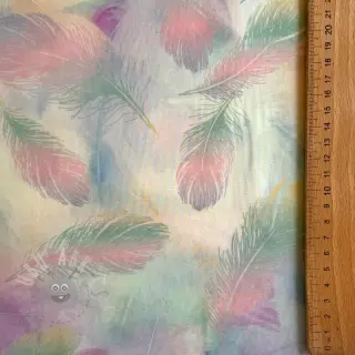 Bombažna tkanina VOILE Feathers digital print