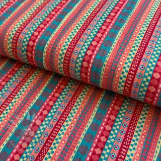 Bombažna tkaninaBubble Stripe design A digital print