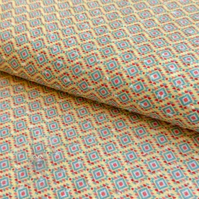 Bombažna tkanina DOBBY Aztec digital print