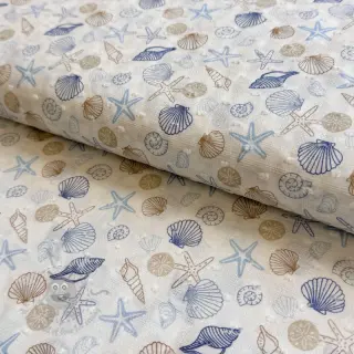 Bombažna tkanina DOBBY Shells digital print