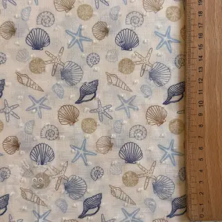 Bombažna tkanina DOBBY Shells digital print