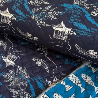 Bombažna tkanina QUILT DOUBLE SIDED Square design B