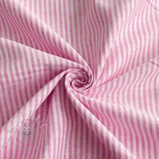 Lan z bombažem Stripe fuchsia