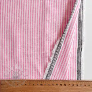 Lan z bombažem Stripe fuchsia