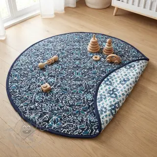 Bombažna tkanina QUILT DOUBLE SIDED Square design C