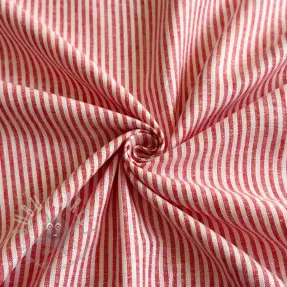 Lan z bombažem Stripe red