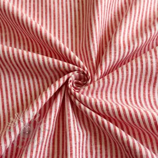 Lan z bombažem Stripe red